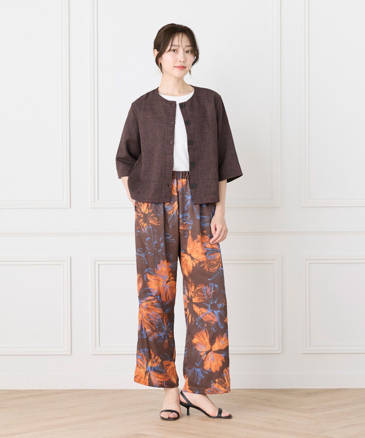7-IDconcept.「《大きいｻｲｽﾞ》5分袖ｶｰﾃﾞｨｶﾞﾝ《日本製》|品よく羽織れる上  」|Tシャツ・カットソー|