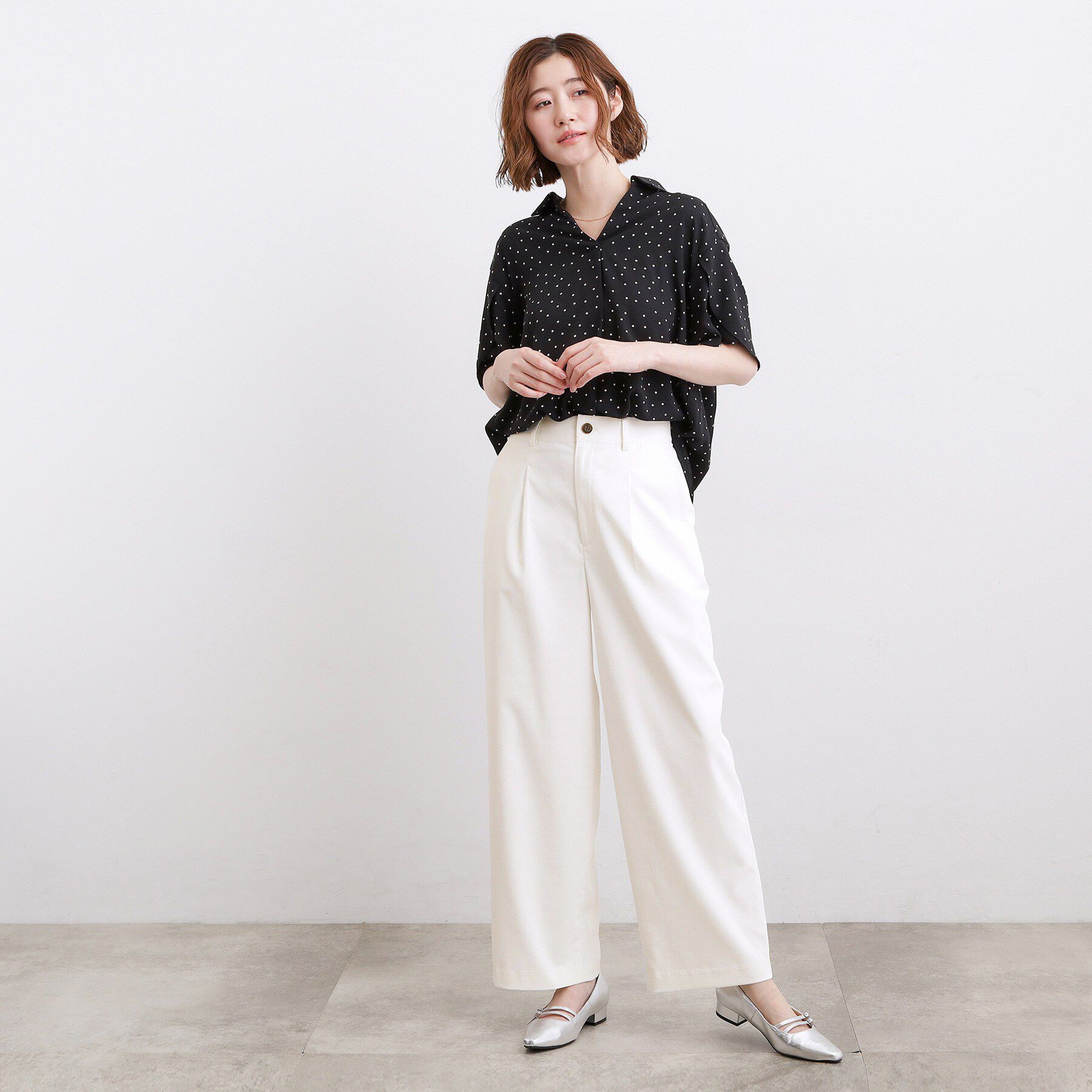 grove「【白でも透けにくい・多機能】ワイドパンツ」|その他|