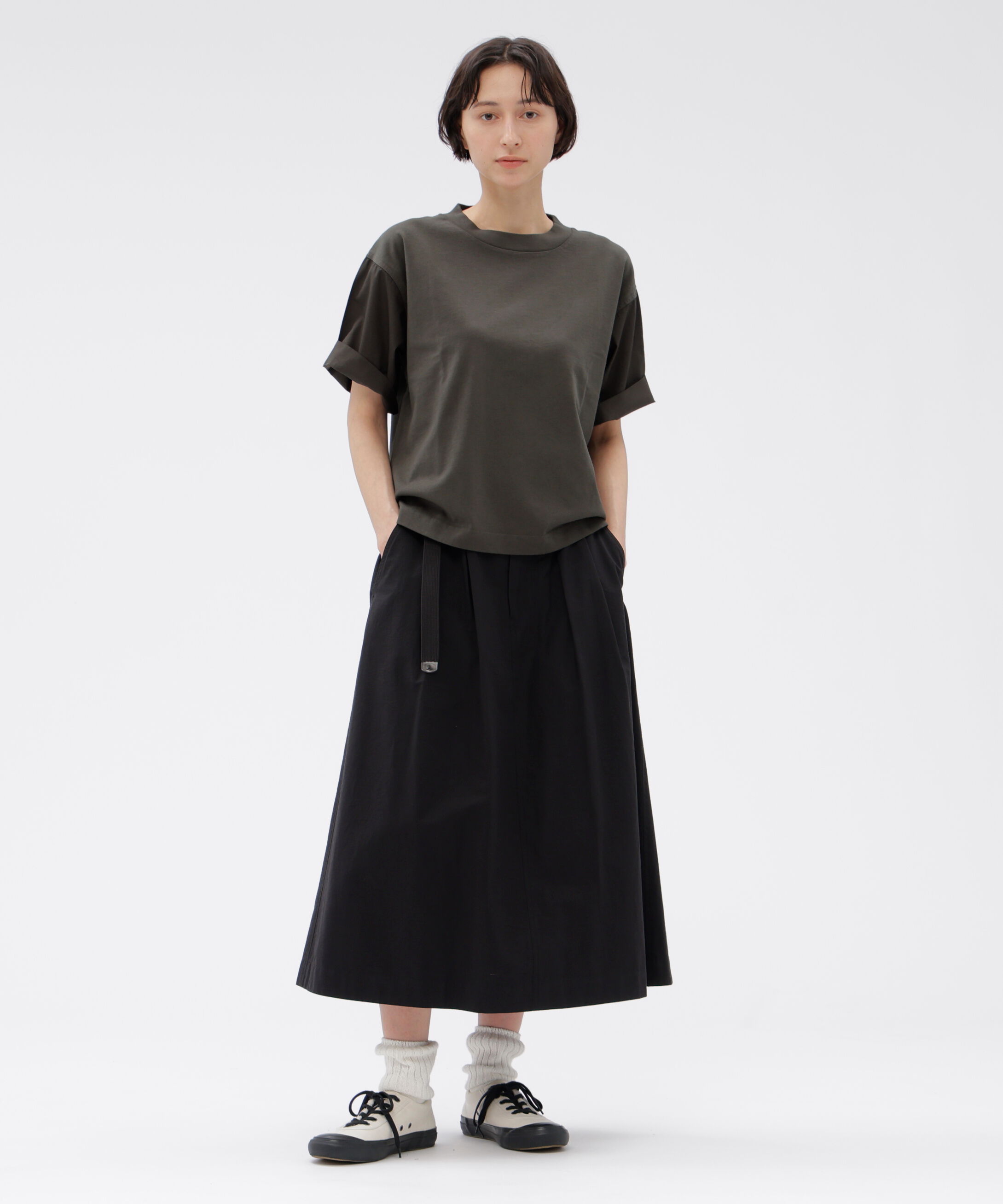 MHL.「LIGHTWEIGHT COTTON NYLON TWILL SKIRT」|スカート|
