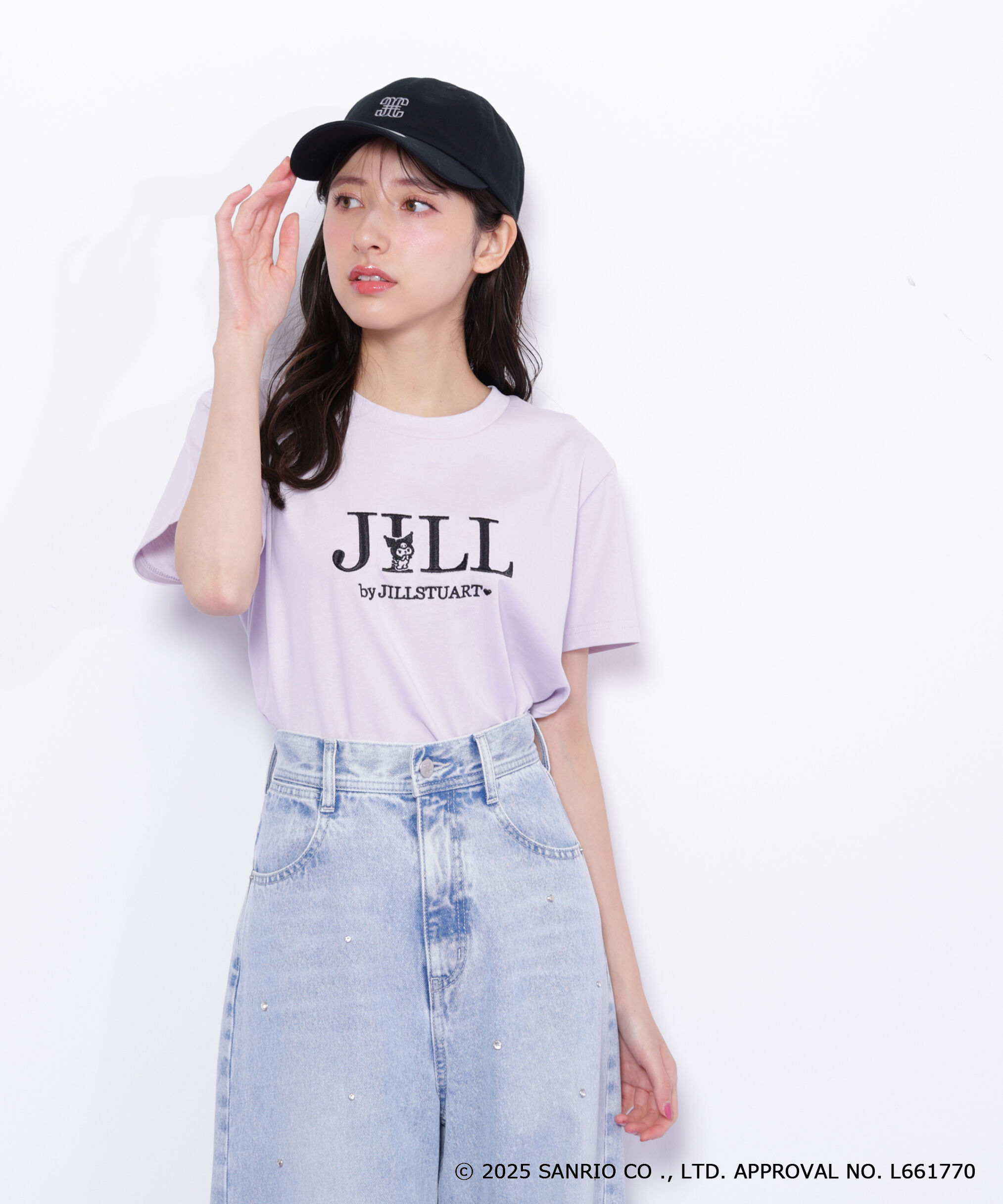  「＜マイメロディ＆クロミコラボ＞オーガニックコットン刺繍ロゴTシャツ」|Tシャツ・カットソー|