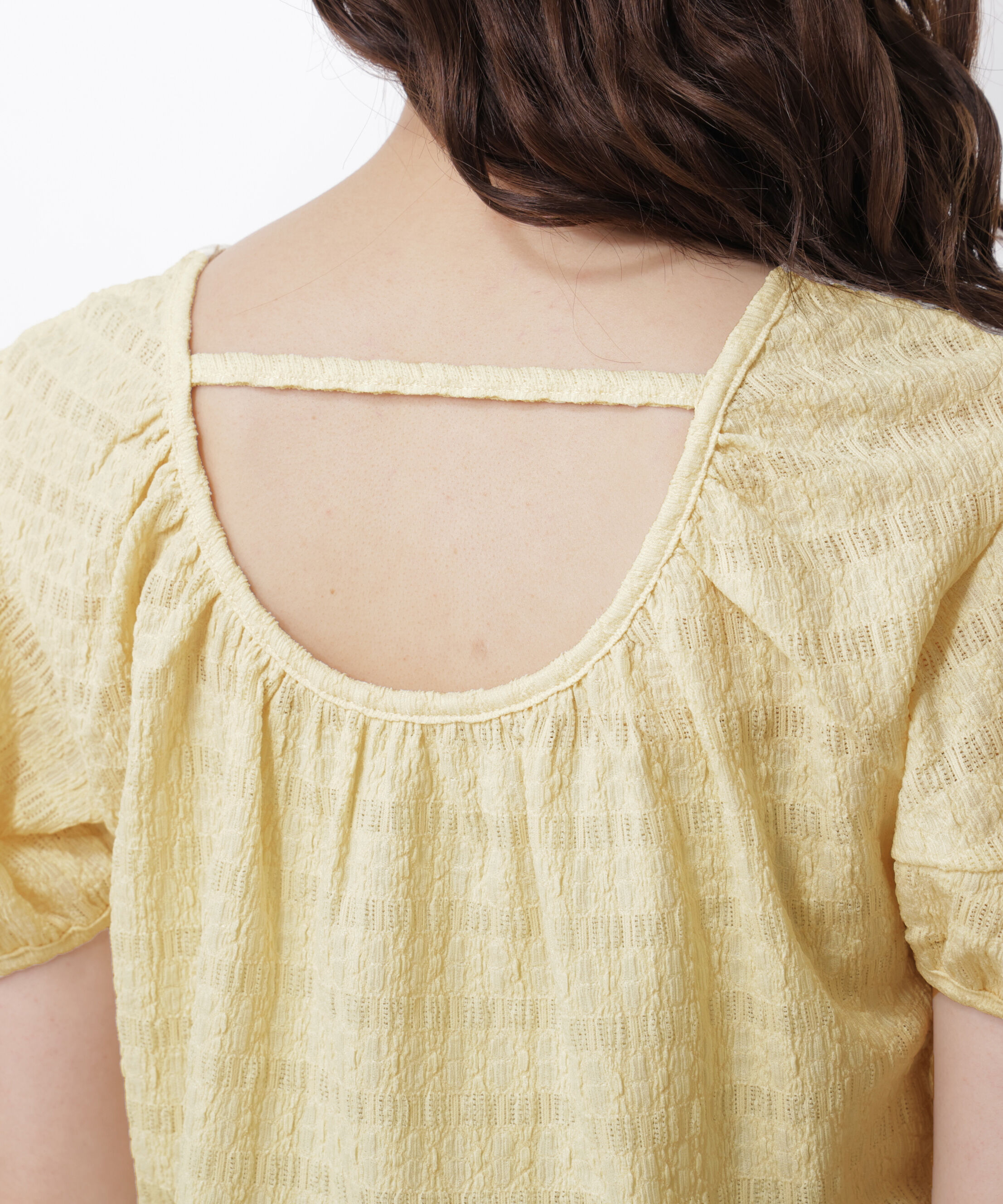 PROPORTION BODY DRESSING「バックオープンパフスリーブトップス26SS」|Tシャツ・カットソー|