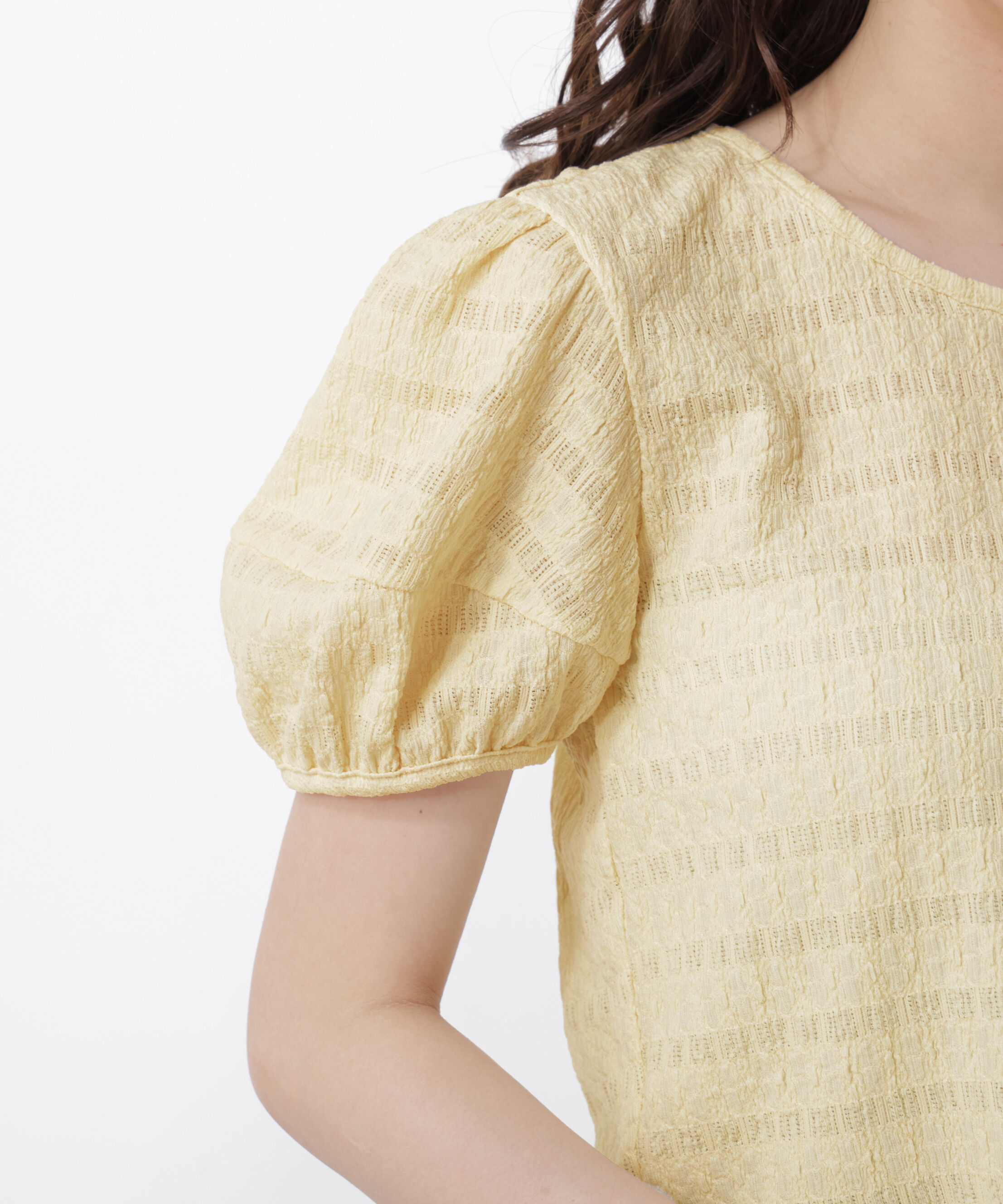 PROPORTION BODY DRESSING「バックオープンパフスリーブトップス26SS」|Tシャツ・カットソー|