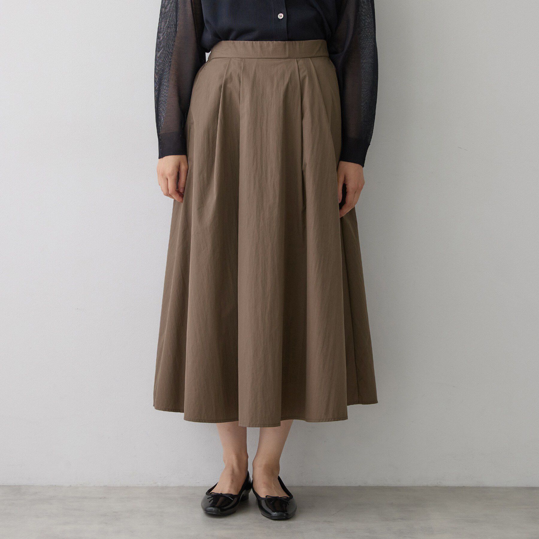 Dessin「コットンナイロン タックスカート」|スカート|