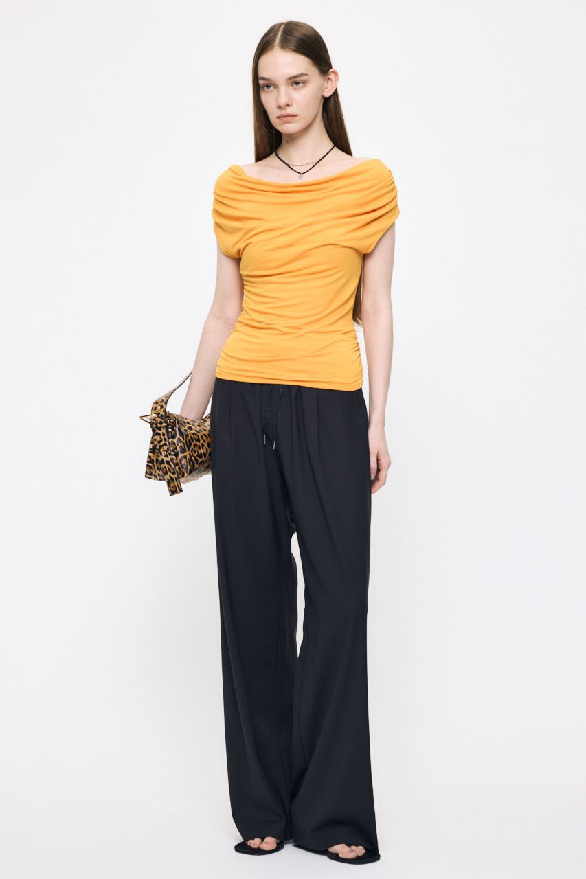 MOUSSY「DRAPE OFF SHOULDER CUT トップス」|その他|
