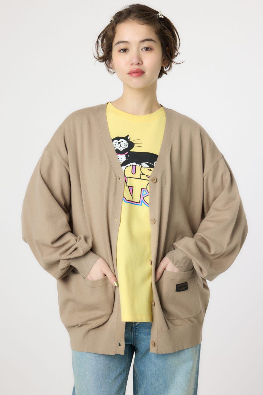 RODEO CROWNS「スクリプト LOGO ニットカーディガン」|カーディガン|