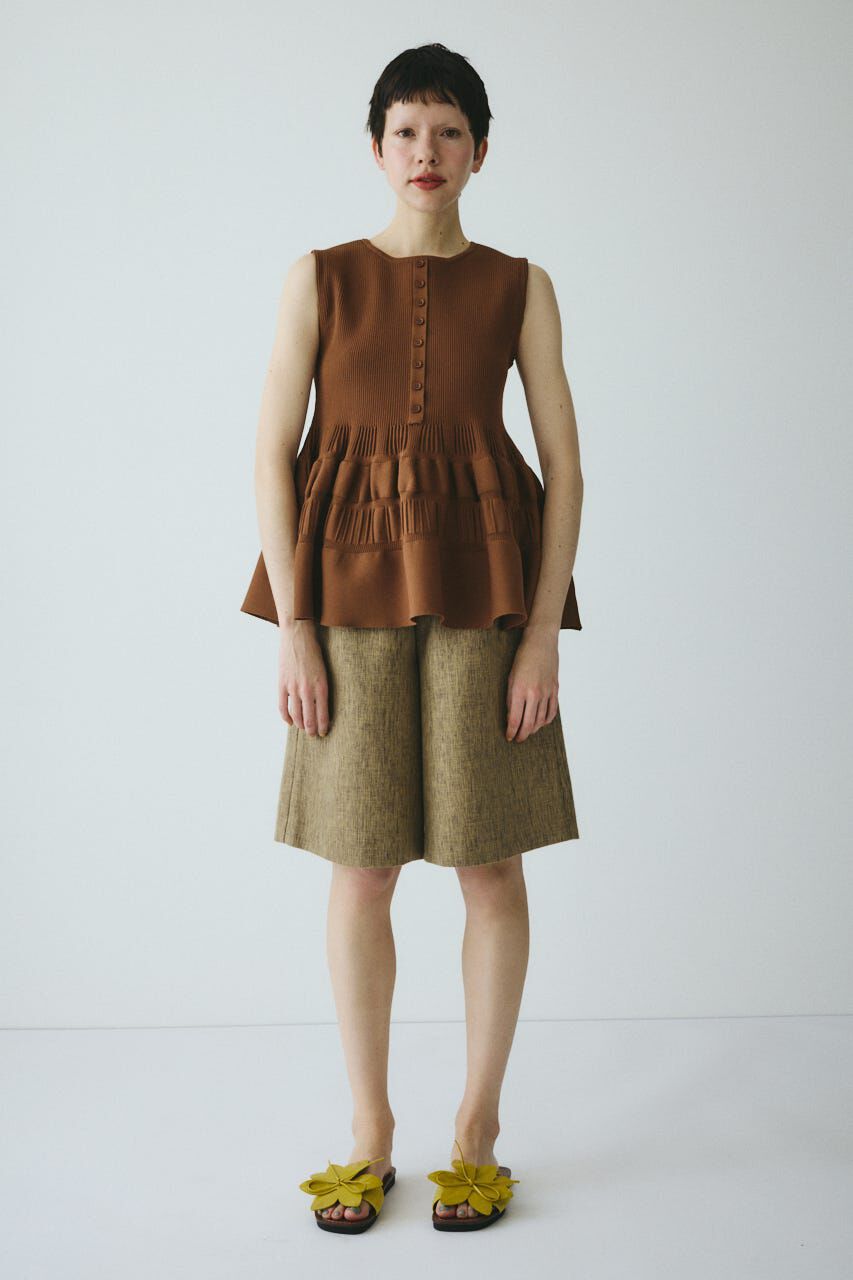 HeRIN.CYE「Tweed butcher half pants」|その他|BEG