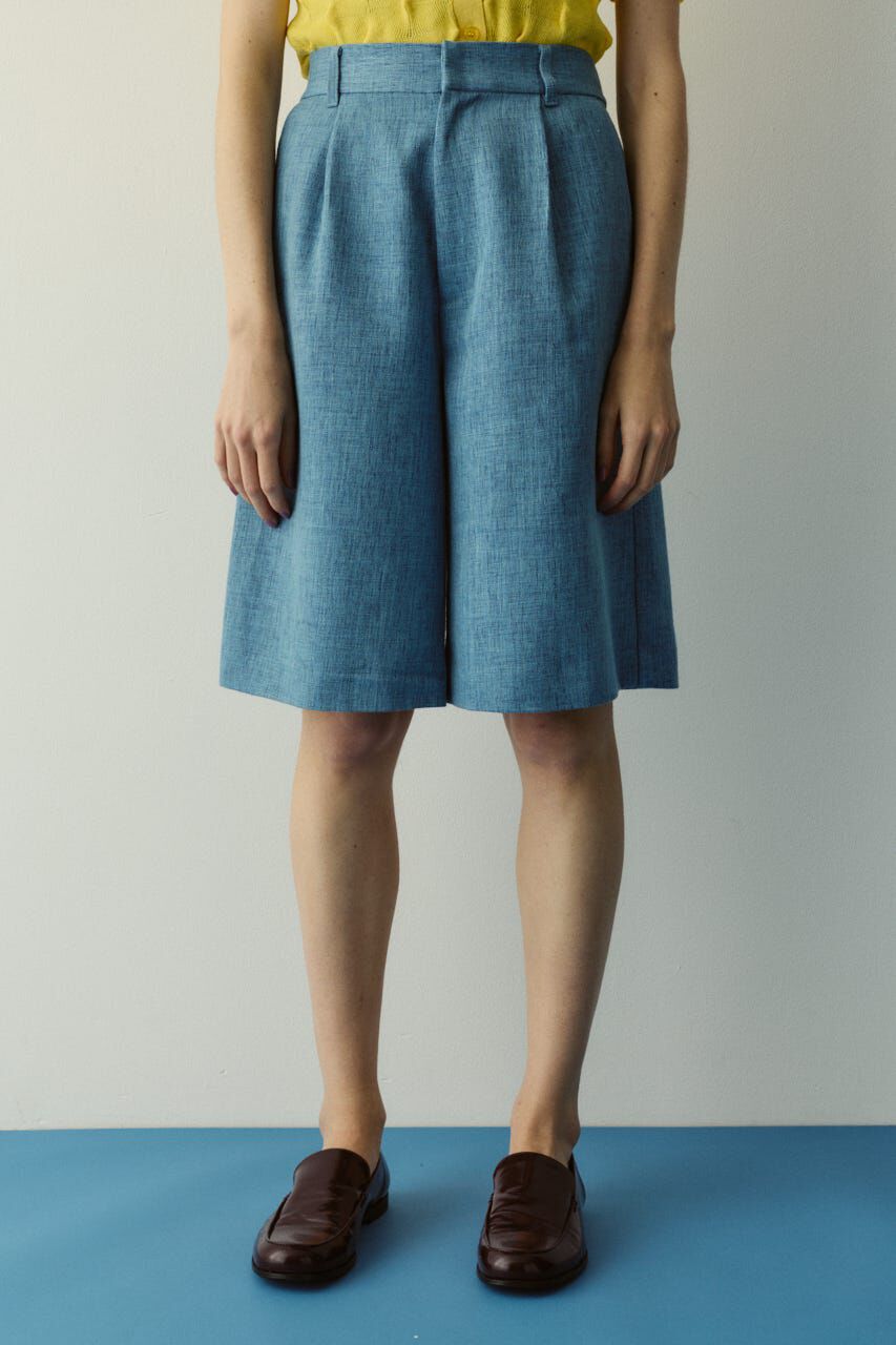 HeRIN.CYE「Tweed butcher half pants」|その他|L/BLU1