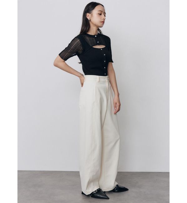 MURUA「ベーシックバレルレッグパンツ」|その他|