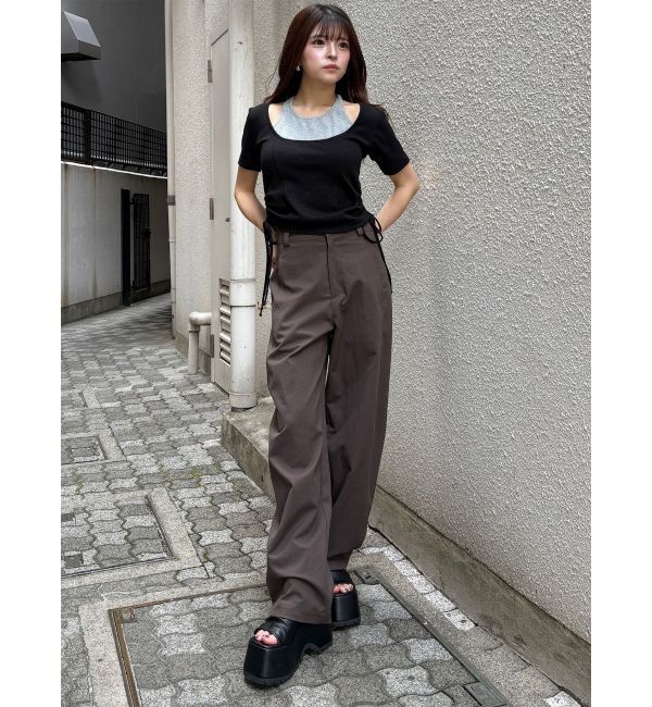 MURUA「ベーシックバレルレッグパンツ」|その他|