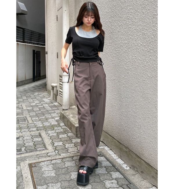 MURUA「ベーシックバレルレッグパンツ」|その他|
