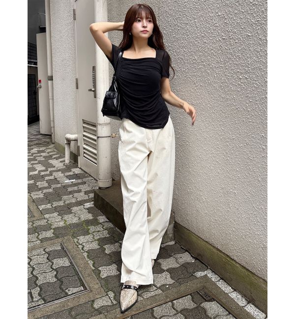 MURUA「ベーシックバレルレッグパンツ」|その他|