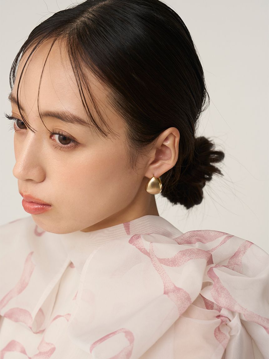 SNIDEL「ドロップフープピアス」|ピアス|