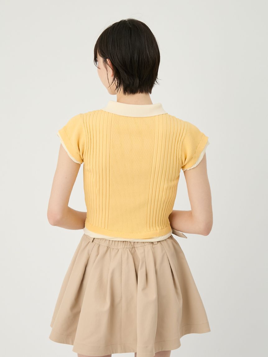 LILY BROWN「【限定カラー】レイヤードニットトップス」|ニット・セーター|