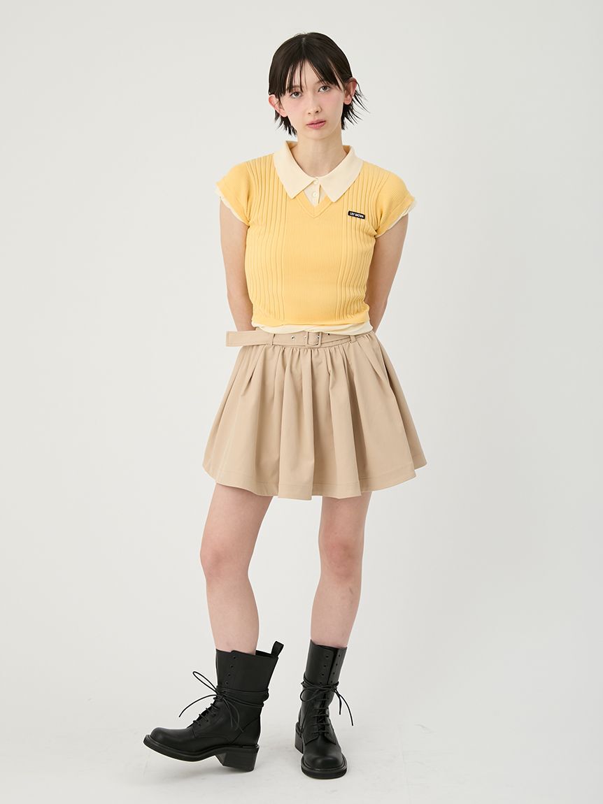 LILY BROWN「【限定カラー】レイヤードニットトップス」|ニット・セーター|