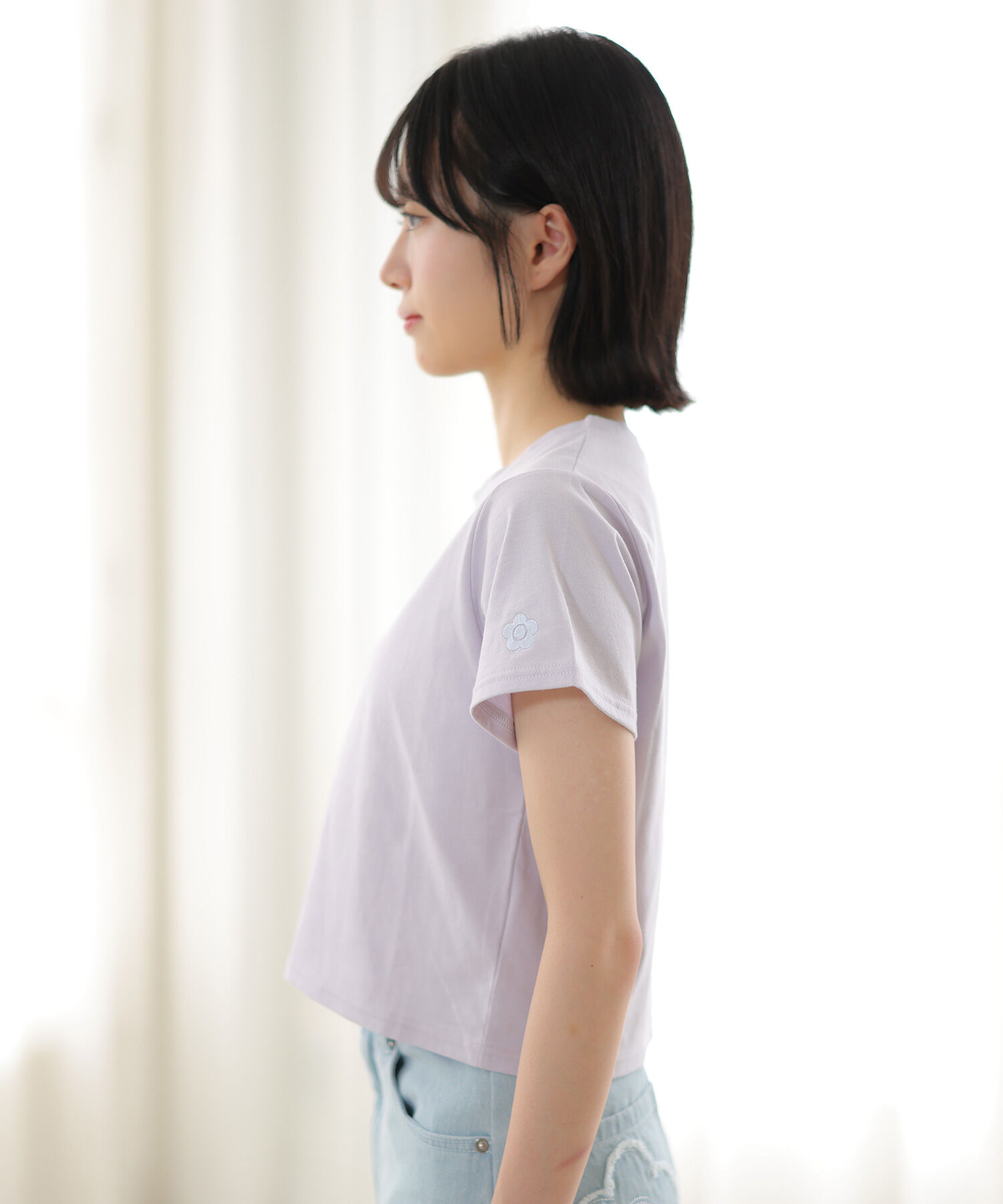 MARY QUANT「メタリックプリント Tシャツ」|Tシャツ・カットソー|