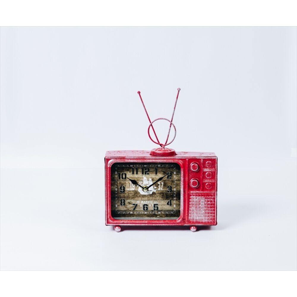 BACKYARD FAMILY「置き時計 おしゃれ 楽天 アンティークモチーフ En Fance EF-CL11 アンファンス」|クロック・置時計|レッド1