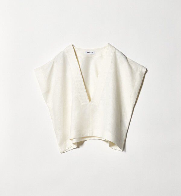 UNITED ARROWS「＜SACRA＞ラスティック Vネック トップ」|シャツ・ブラウス|