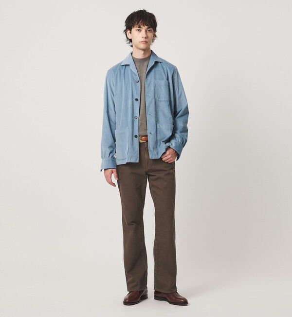 UNITED ARROWS「【別注】＜KURO＞MONTE/ブラウン セミフレア デニムパンツ」|デニム|