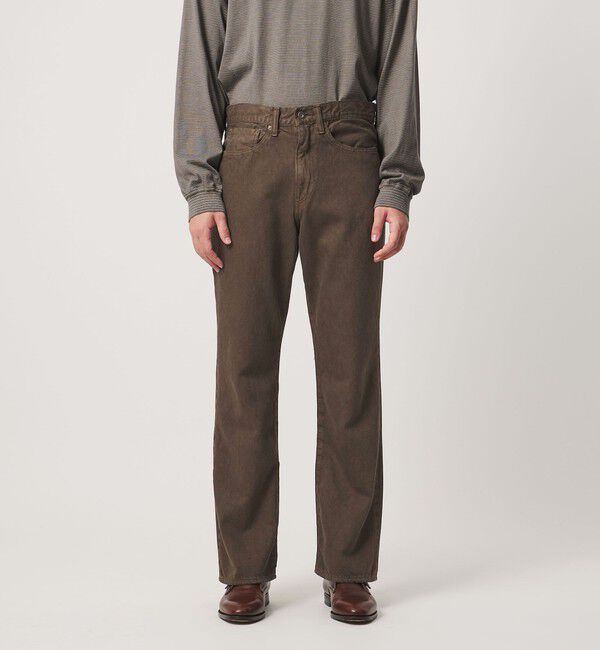 UNITED ARROWS「【別注】＜KURO＞MONTE/ブラウン セミフレア デニムパンツ」|デニム|