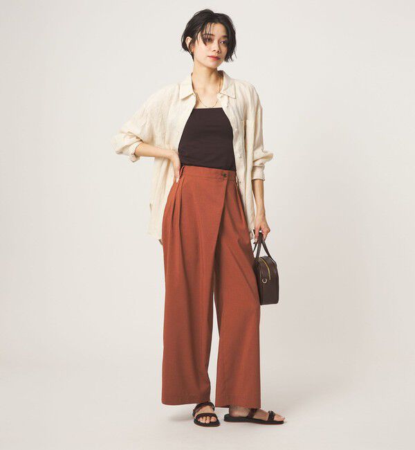 UNITED ARROWS green label relaxing「ラップ ワイド パンツ」|その他|