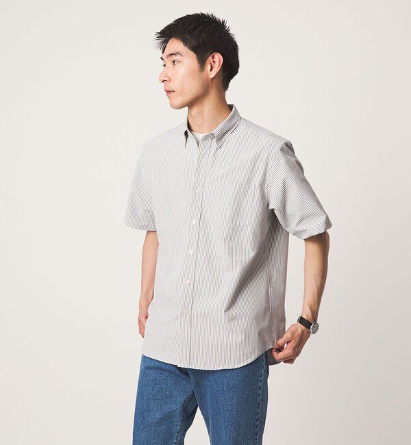 UNITED ARROWS green label relaxing「【WEB限定】JUST fit オックスフォード ボタンダウン 半袖 シャツ」|シャツ・ブラウス|その他1