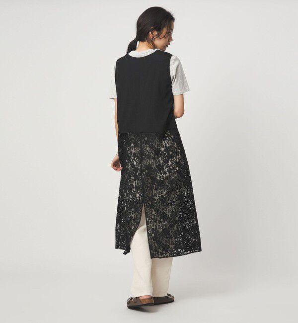 UNITED ARROWS green label relaxing「レース ドッキング ワンピース」|ワンピース|