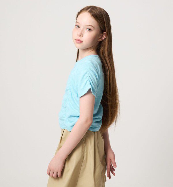 UNITED ARROWS green label relaxing「【WEB限定】シャーリング Tシャツ / キッズ 100cm-160cm」|Tシャツ・カットソー|