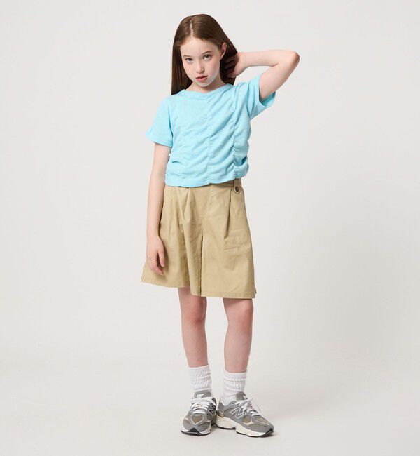 UNITED ARROWS green label relaxing「【WEB限定】シャーリング Tシャツ / キッズ 100cm-160cm」|Tシャツ・カットソー|