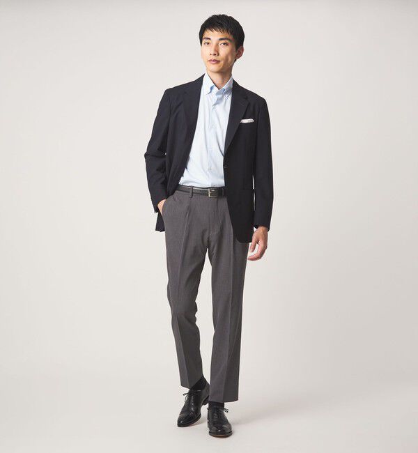 UNITED ARROWS green label relaxing「A+ air メッシュ スタンダード 1プリーツ スラックス -ストレッチ・吸水速乾-」|スラックス|
