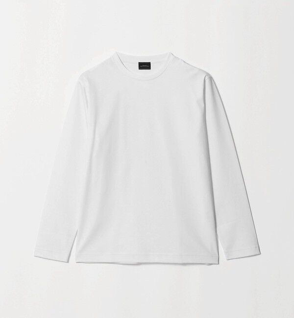 UNITED ARROWS green label relaxing「オーガニック コットン ポンチ クルーネック 長袖 Tシャツ」|Tシャツ・カットソー|WHITE