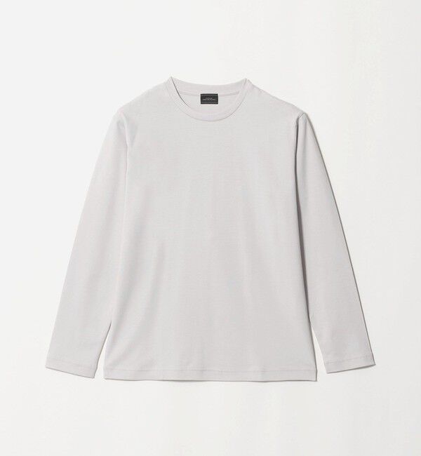 UNITED ARROWS green label relaxing「オーガニック コットン ポンチ クルーネック 長袖 Tシャツ」|Tシャツ・カットソー|LT.GRAY