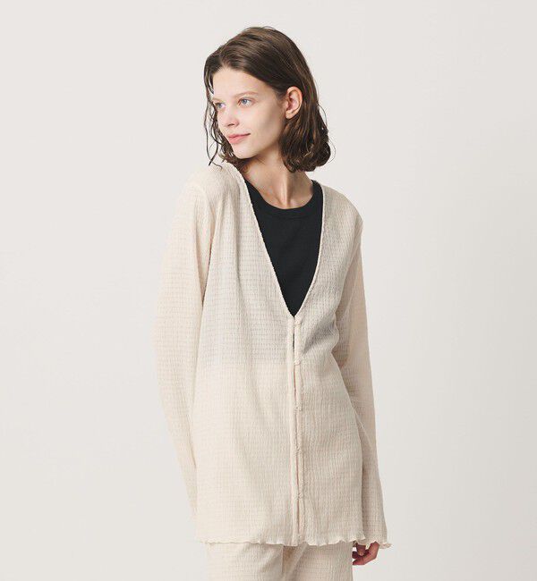 California General Store「＜CGS.＞ジャージー カーディガン ウィメンズ」|カーディガン|OFF WHITE