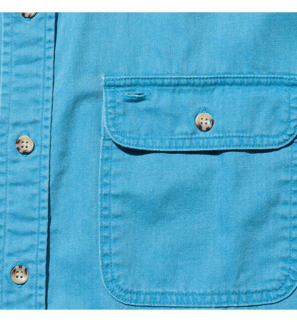 BEAMS PLUS「WORK Light Denim Pigment Coating」|シャツ・ブラウス|