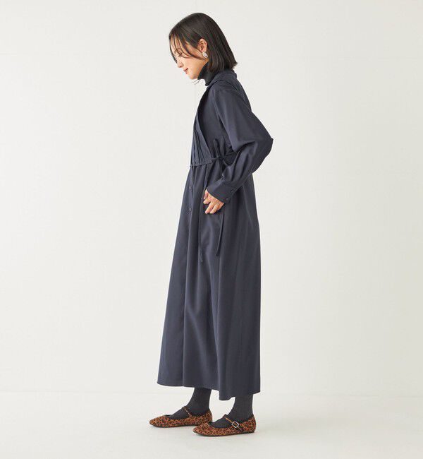 SHIPS Colors 「SHIPS Colors:〈手洗い可能〉TR レイヤード シャツ ワンピース◇」|ワンピース|