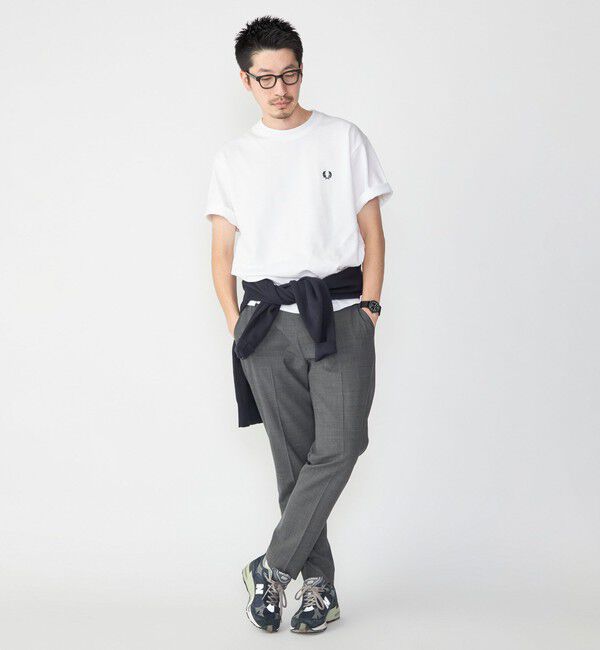 SHIPS「【SHIPS別注】FRED PERRY: SOLOTEX(R) 鹿の子 ワンポイント ロゴ Tシャツ24SS」|Tシャツ・カットソー|