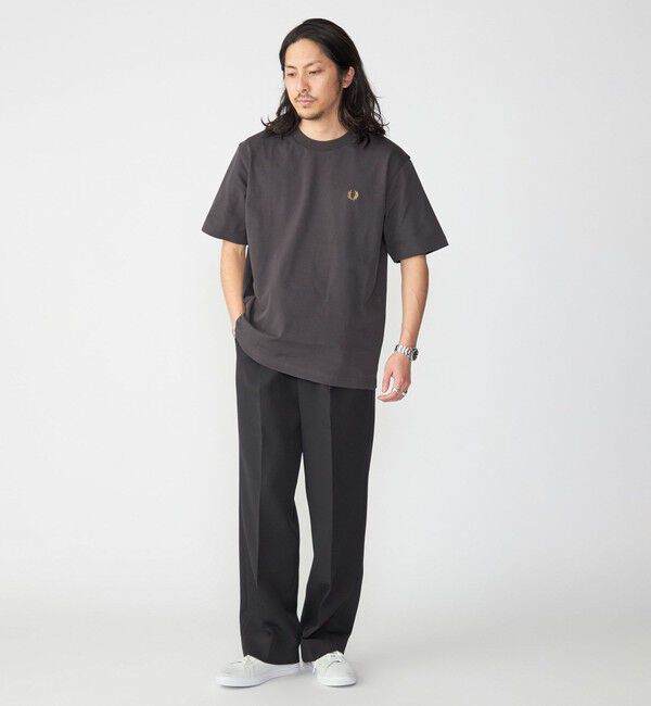 SHIPS「【SHIPS別注】FRED PERRY: SOLOTEX(R) 鹿の子 ワンポイント ロゴ Tシャツ24SS」|Tシャツ・カットソー|