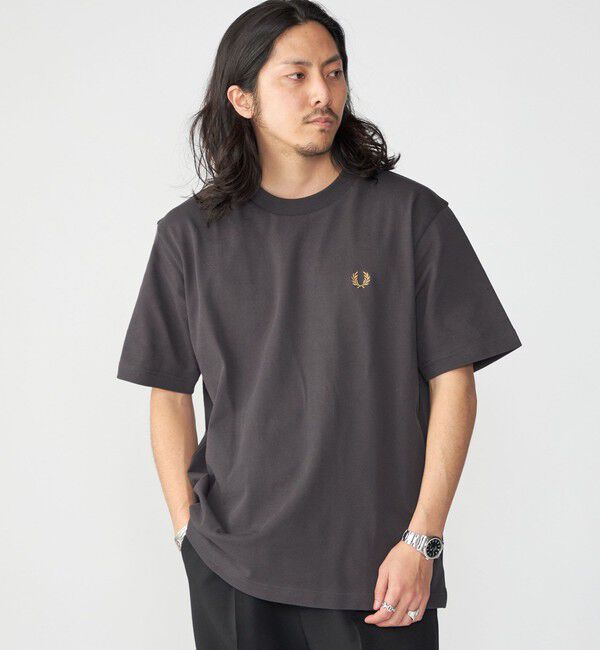 SHIPS「【SHIPS別注】FRED PERRY: SOLOTEX(R) 鹿の子 ワンポイント ロゴ Tシャツ24SS」|Tシャツ・カットソー|