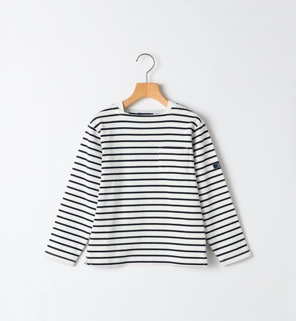 SHIPS KIDS「SHIPS KIDS:80～90cm /ボーダー ロングスリーブTシャツ」|Tシャツ・カットソー|ホワイト系