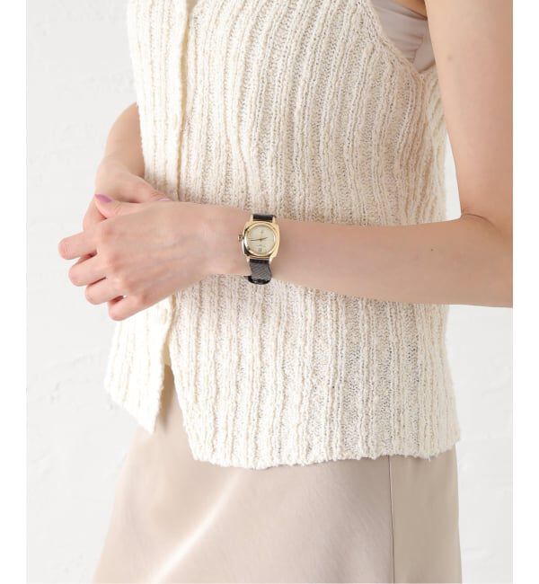 HIROB「《予約》VAGUE WATCH CO. Coussin Sophie 28mm heavy wavy YG」|腕時計|