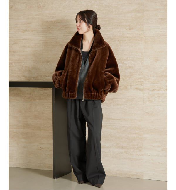 Plage「《予約》Vegancode / ヴィ―ガンコード 別注 ECOFUR BOMBER ジャケット」|その他|