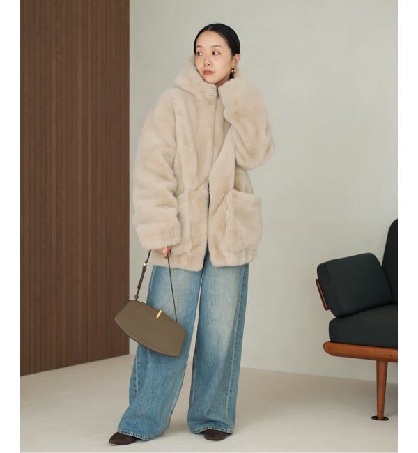 Plage「《WEB限定追加予約》Vegancode / ヴィ―ガンコード FAUX FUR ブルゾン」|その他|