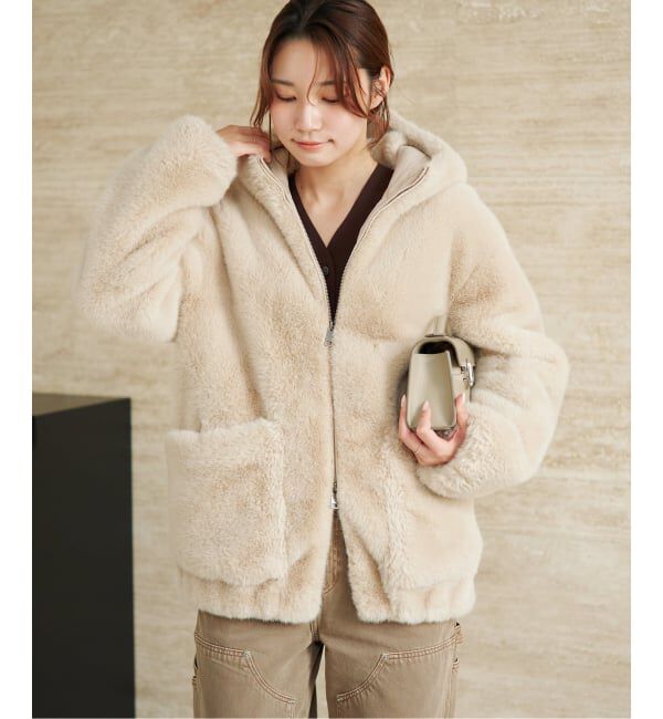 Plage「《WEB限定追加予約》Vegancode / ヴィ―ガンコード FAUX FUR ブルゾン」|その他|