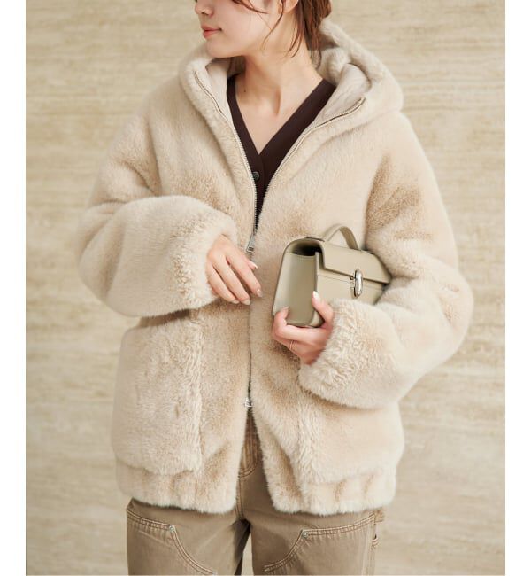 Plage「《WEB限定追加予約》Vegancode / ヴィ―ガンコード FAUX FUR ブルゾン」|その他|