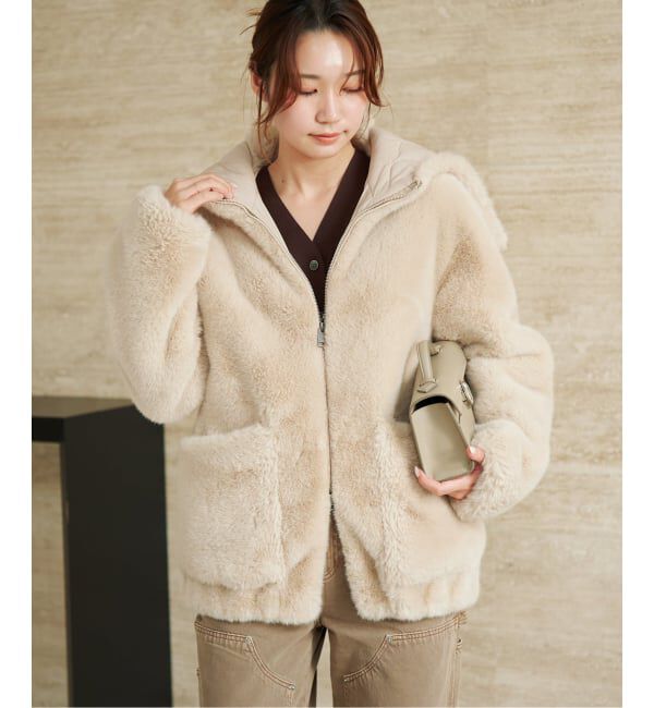 Plage「《WEB限定追加予約》Vegancode / ヴィ―ガンコード FAUX FUR ブルゾン」|その他|