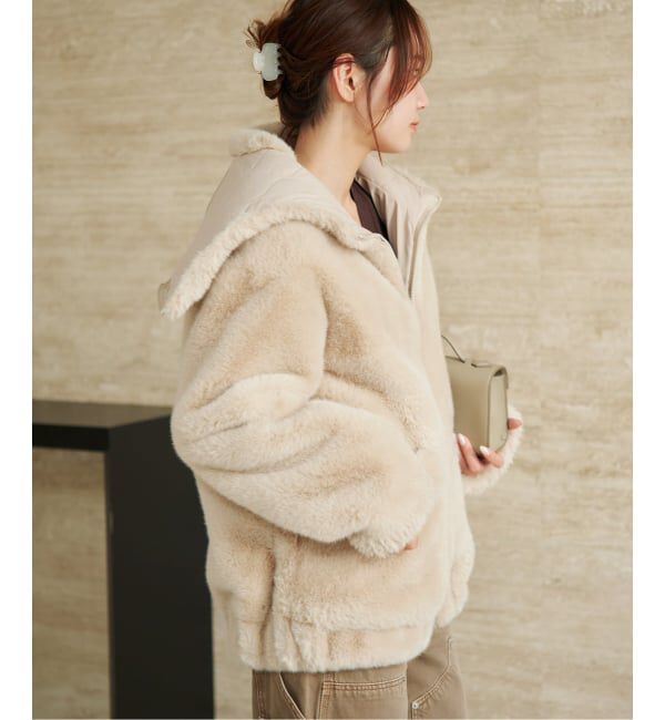 Plage「《WEB限定追加予約》Vegancode / ヴィ―ガンコード FAUX FUR ブルゾン」|その他|