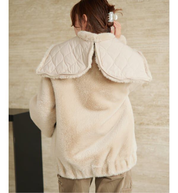 Plage「《WEB限定追加予約》Vegancode / ヴィ―ガンコード FAUX FUR ブルゾン」|その他|