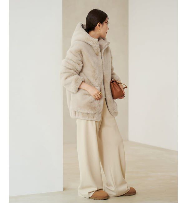 Plage「《WEB限定追加予約》Vegancode / ヴィ―ガンコード FAUX FUR ブルゾン」|その他|