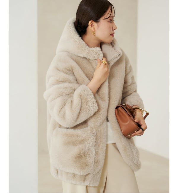 Plage「《WEB限定追加予約》Vegancode / ヴィ―ガンコード FAUX FUR ブルゾン」|その他|