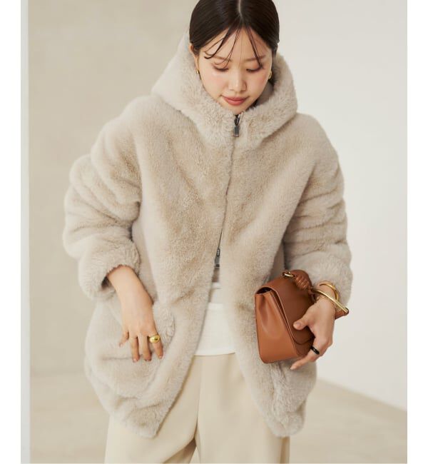 Plage「《WEB限定追加予約》Vegancode / ヴィ―ガンコード FAUX FUR ブルゾン」|その他|
