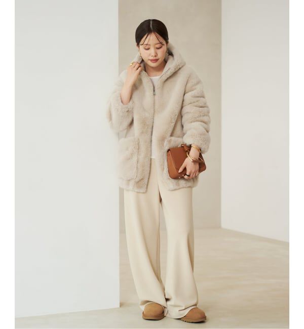 Plage「《WEB限定追加予約》Vegancode / ヴィ―ガンコード FAUX FUR ブルゾン」|その他|